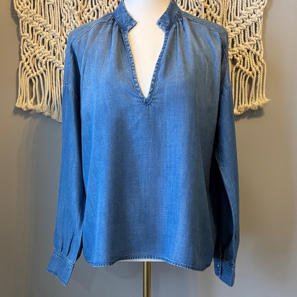 Cloth & Stone Indigo Blouse